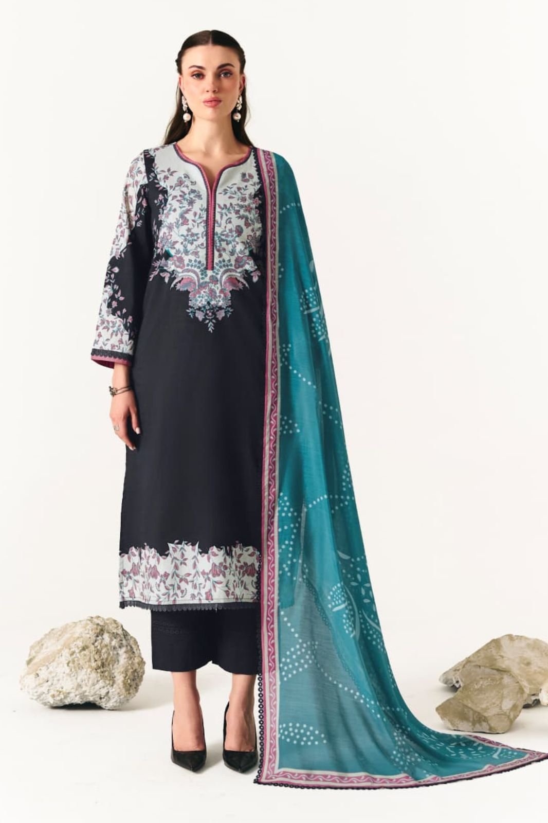 Kimora Fashion Sohni Oasis Pure Cotton Lawn Salwar Suit 744