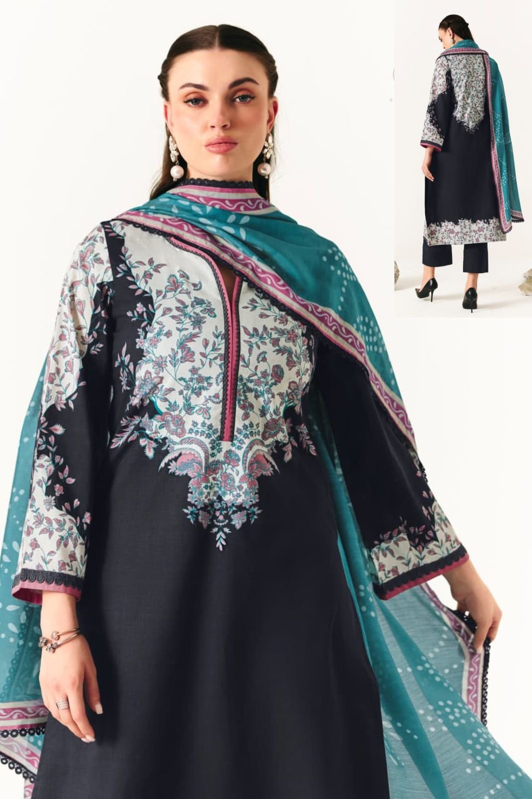 Kimora Fashion Sohni Oasis Pure Cotton Lawn Salwar Suit 744