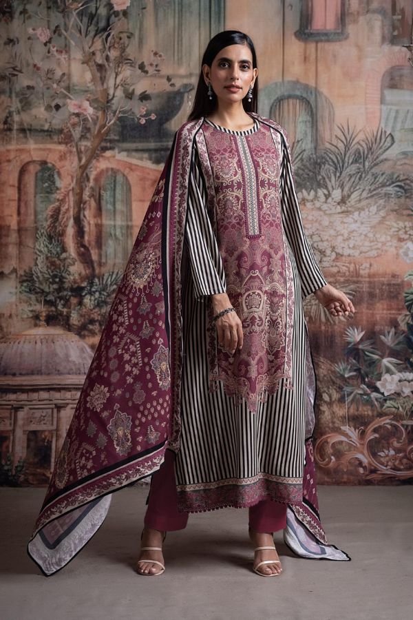 Naariti Pulki Pure Cotton Lawn Unstitched Salwar Suit AGOG-01