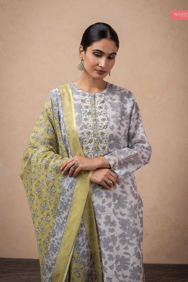 Naariti Shoka S5535 Linen Unstitched Suit AGOG-03