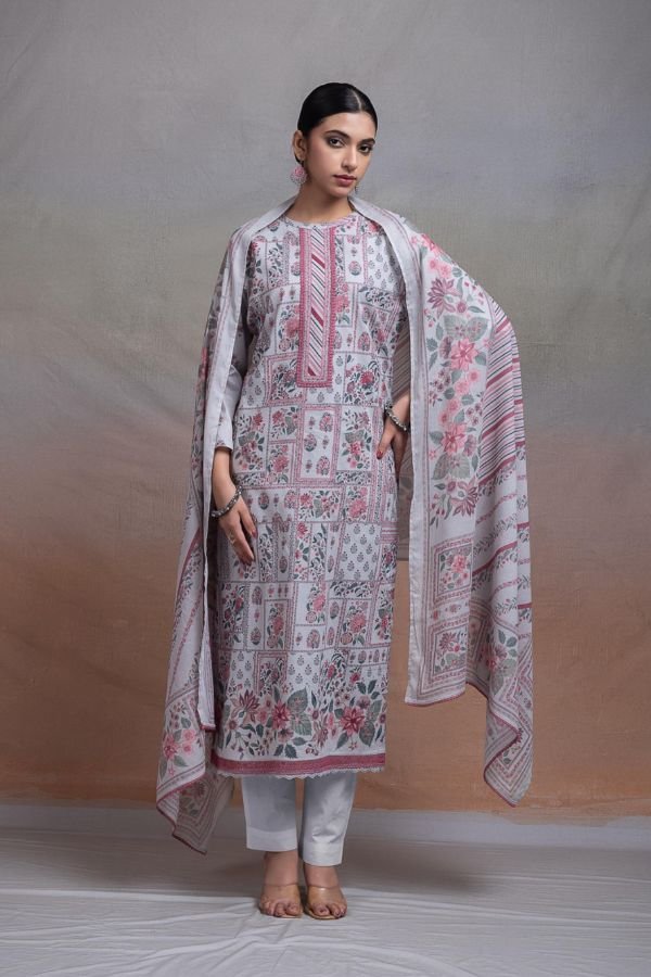 Naariti Teeza Pure Cotton Lawn Unstitched Suit AGOG-02