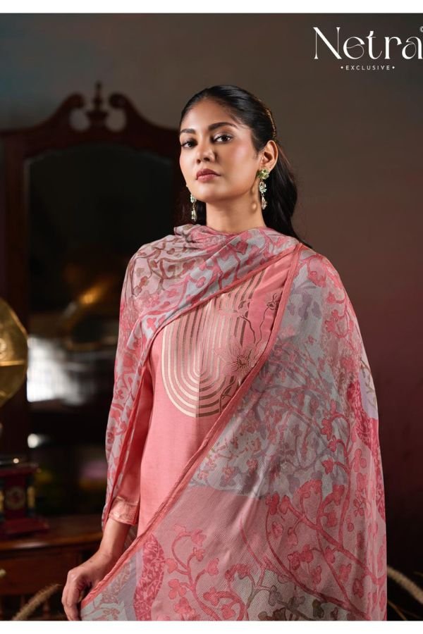 Netra Exclusive Aarna 6 Muslin Ladies Suit NE-C 2137 A