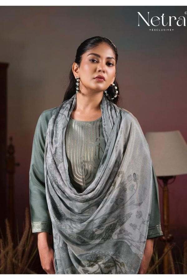 Netra Exclusive Aarna 6 Muslin Ladies Suit NE-C 2137 F