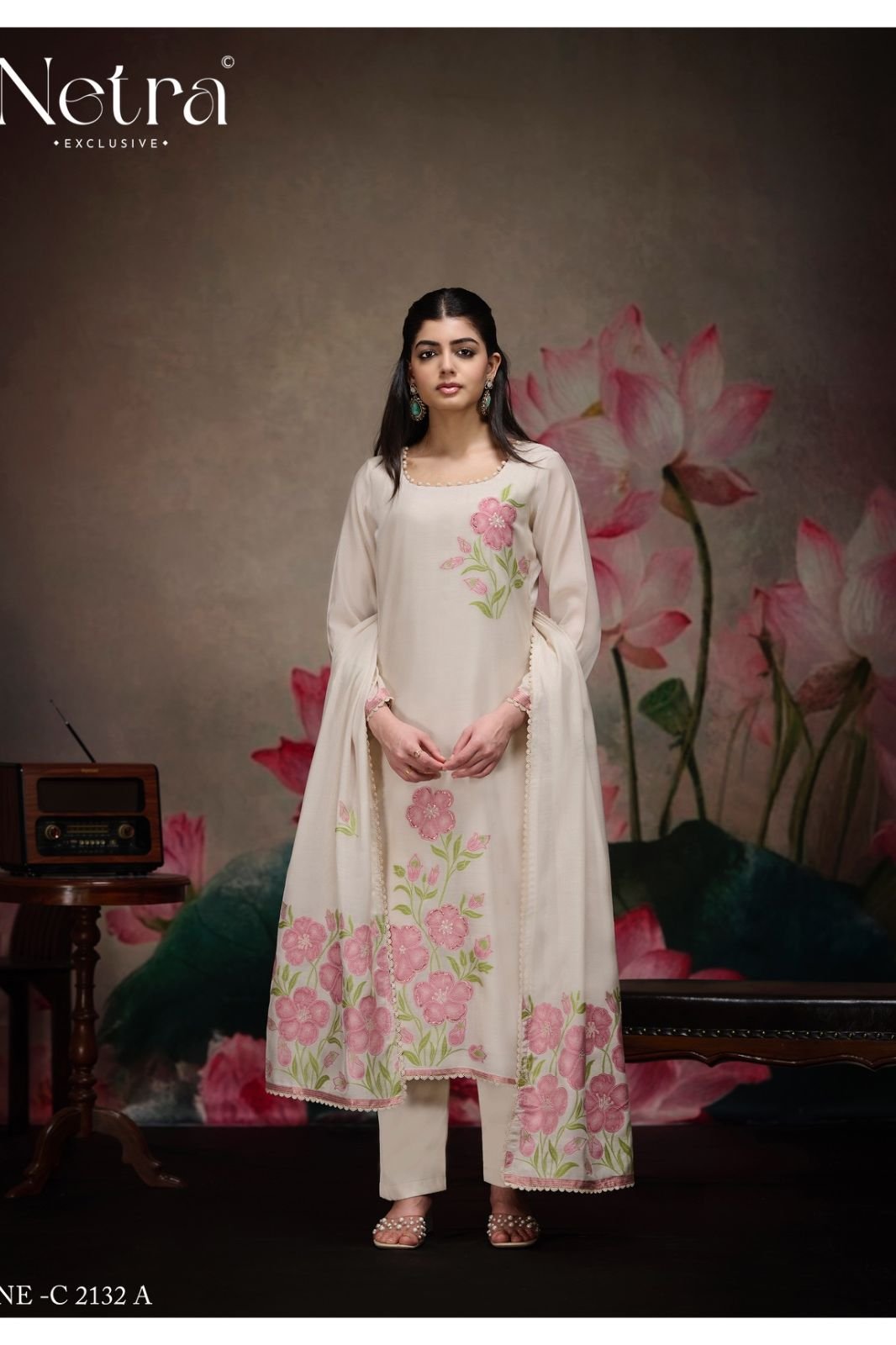 Netra Exclusive Kashish Pure Jamdani Suit NE-C 2132 A