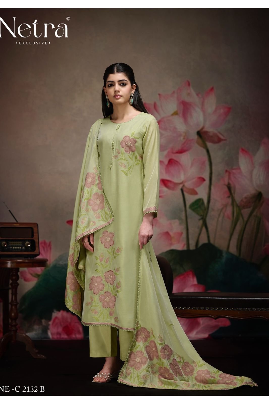 Netra Exclusive Kashish Pure Jamdani Suit NE-C 2132 B