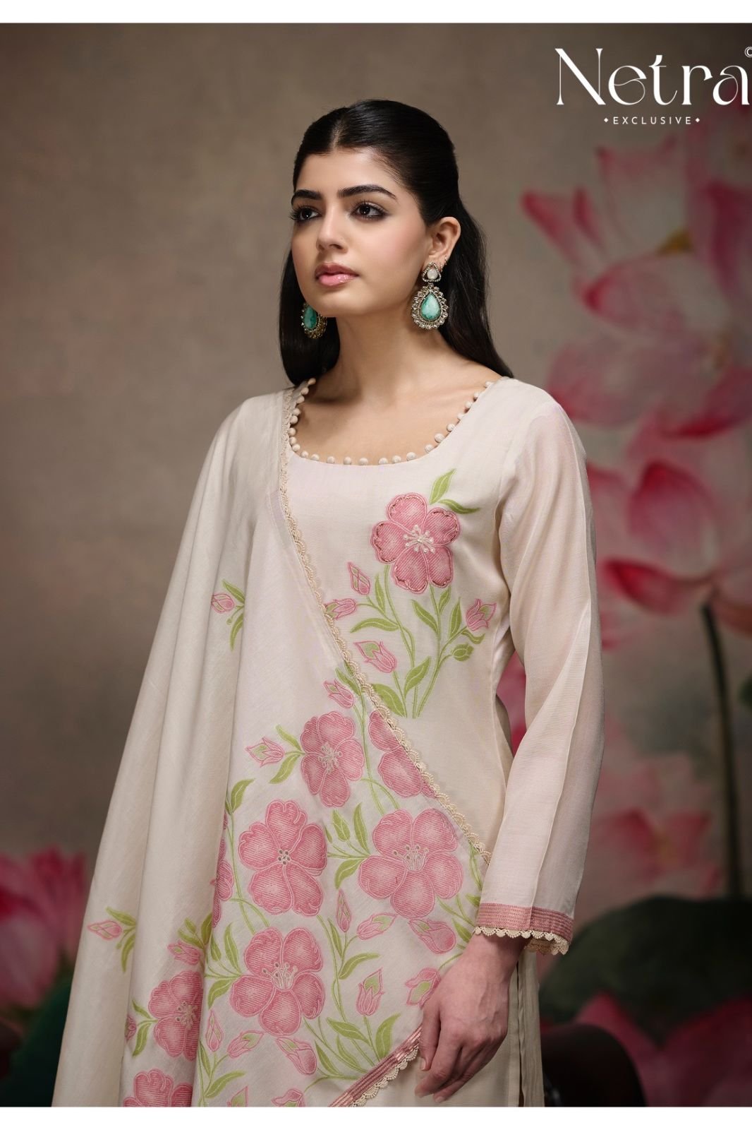 Netra Exclusive Kashish Pure Jamdani Suit NE-C 2132 A