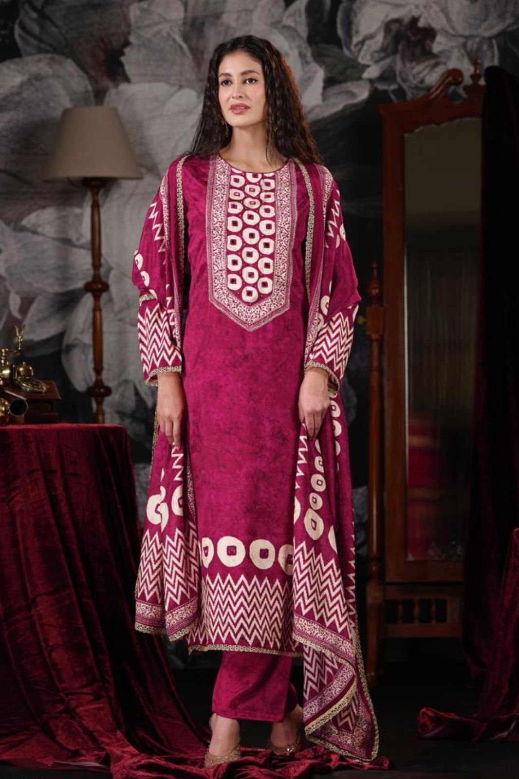 Netra Exclusive Mahek Vol-2 Muslin Ladies Suit NE-C 2147-B