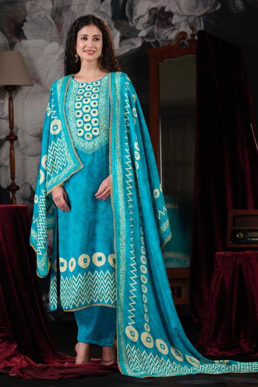 Netra Exclusive Mahek Vol-2 Muslin Ladies Suit NE-C 2147-E