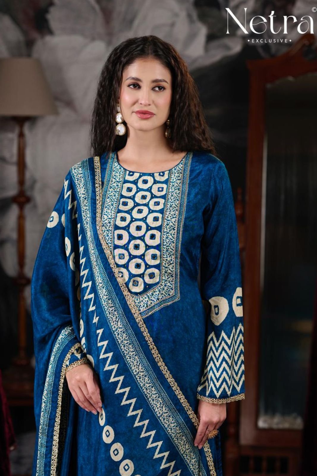 Netra Exclusive Mahek Vol-2 Muslin Ladies Suit NE-C 2147-A