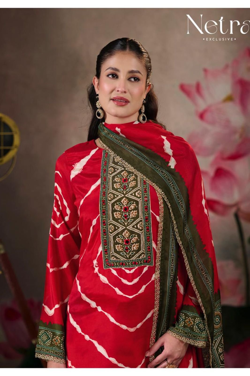 Netra Exclusive Mahek Vol-3 Muslin Ladies Suit NE-C 2148-A
