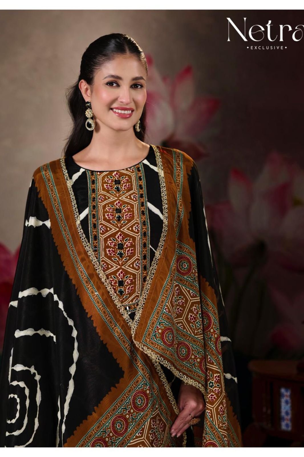 Netra Exclusive Mahek Vol-3 Muslin Ladies Suit NE-C 2148-C
