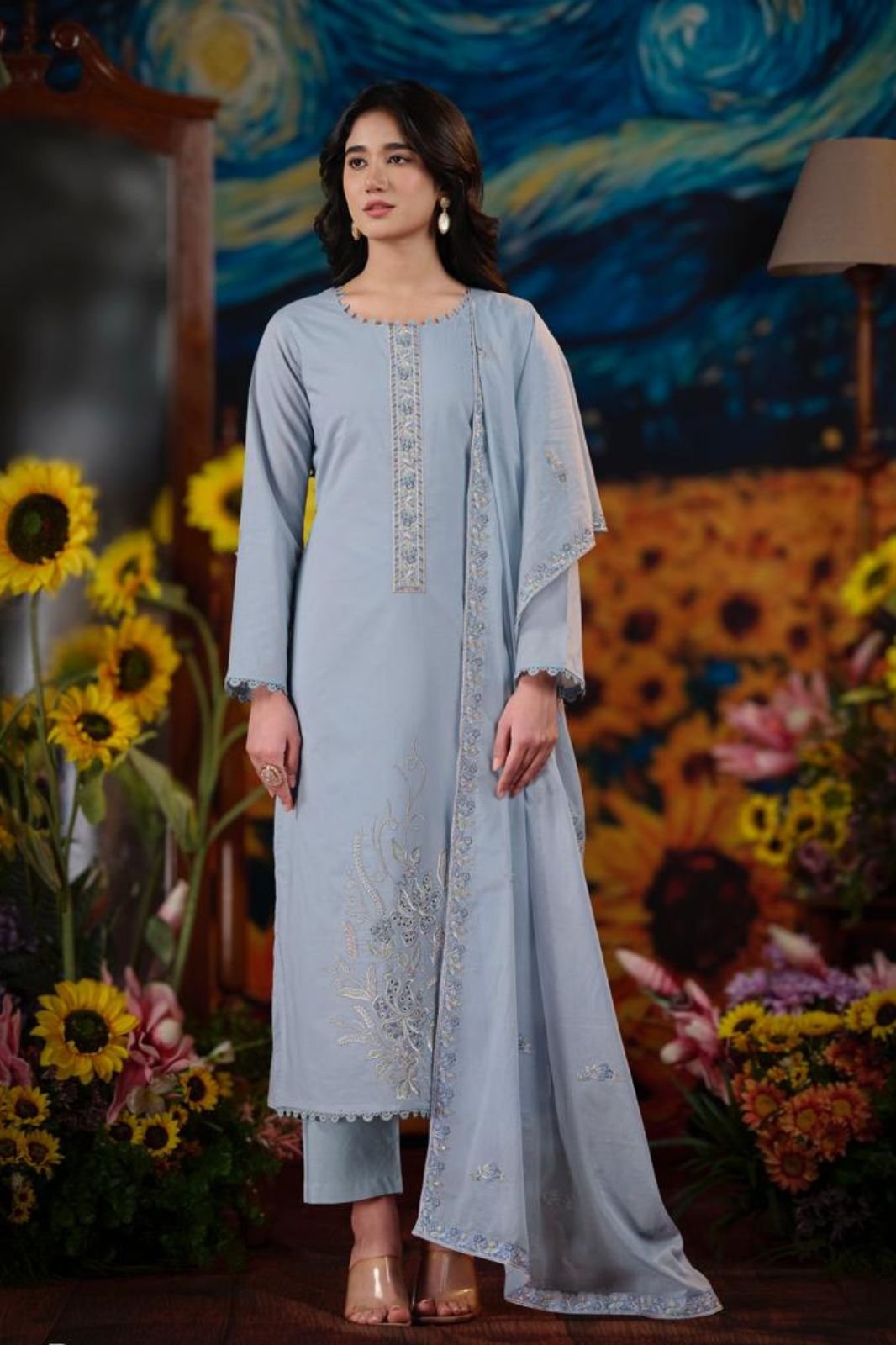 Netra Exclusive Shalaka Pure Mul Cotton Ladies Suit NE-C 2149 D
