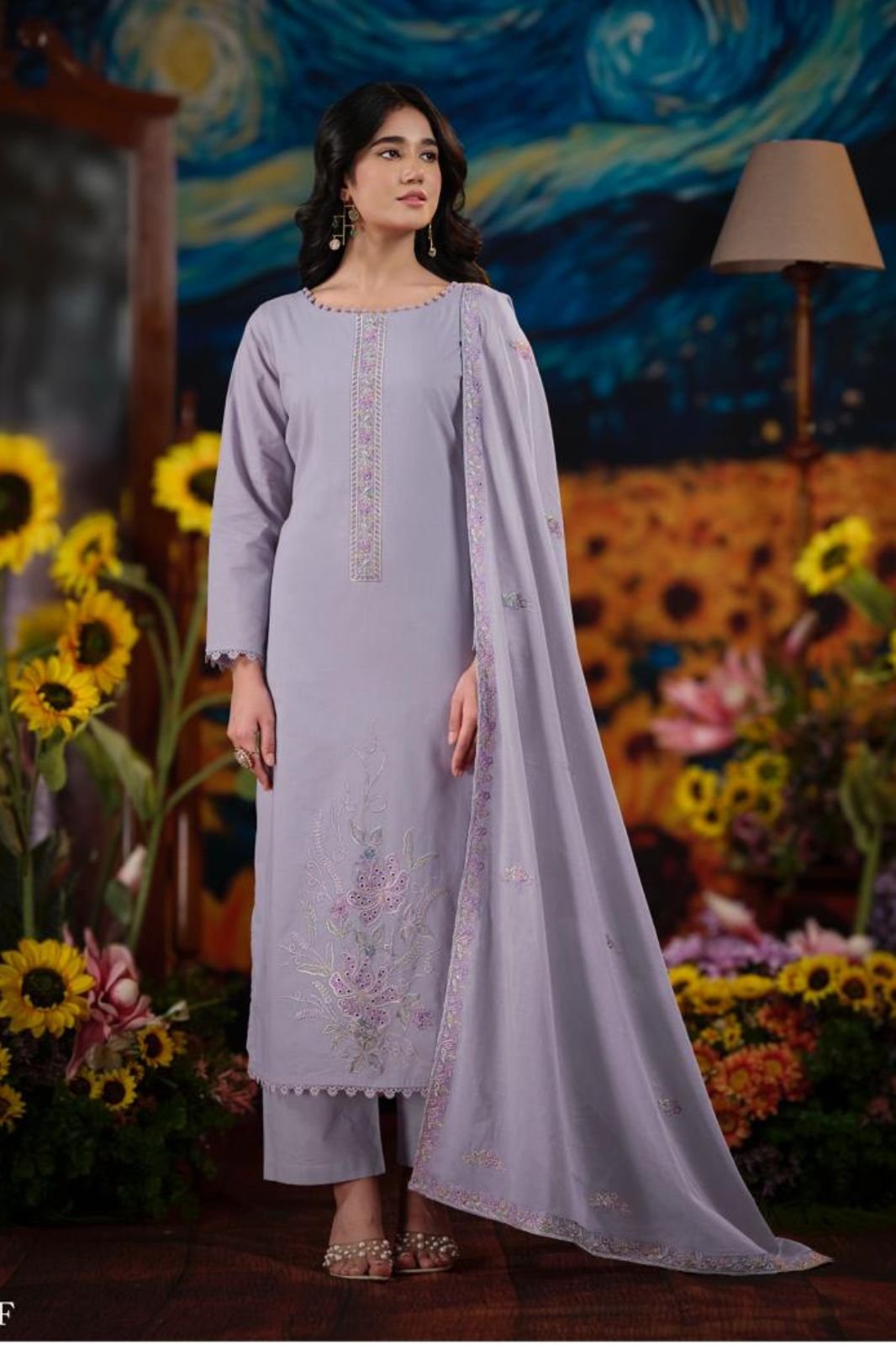 Netra Exclusive Shalaka Pure Mul Cotton Ladies Suit NE-C 2149 F