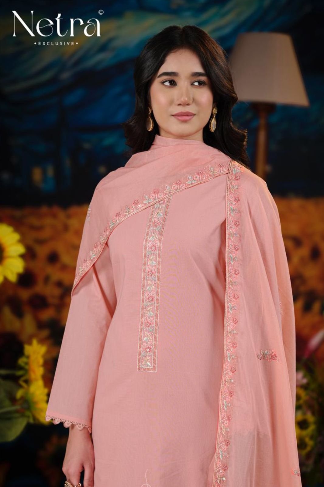 Netra Exclusive Shalaka Pure Mul Cotton Ladies Suit NE-C 2149 A