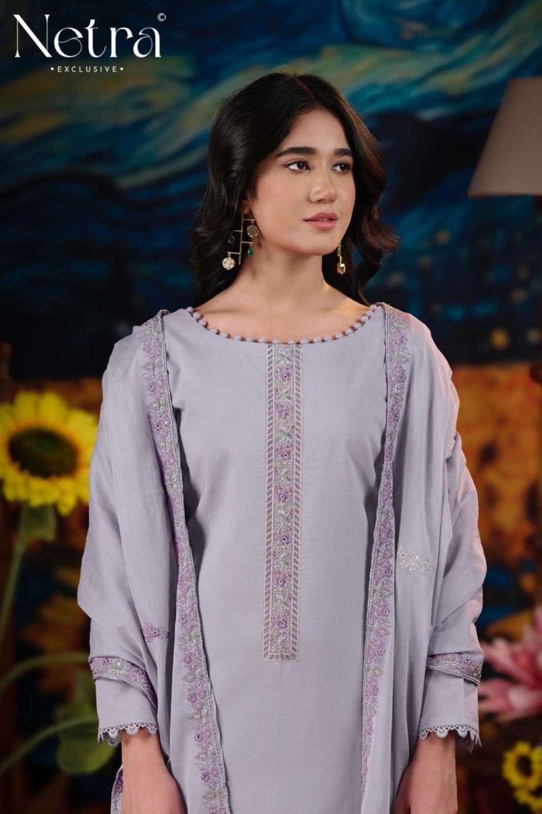 Netra Exclusive Shalaka Pure Mul Cotton Ladies Suit NE-C 2149 F