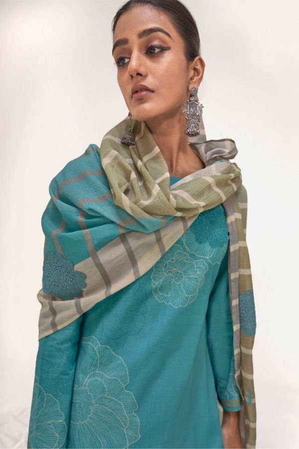 Omtex Gulkari Premium Lawn Cotton Ladies Suit 15201-C