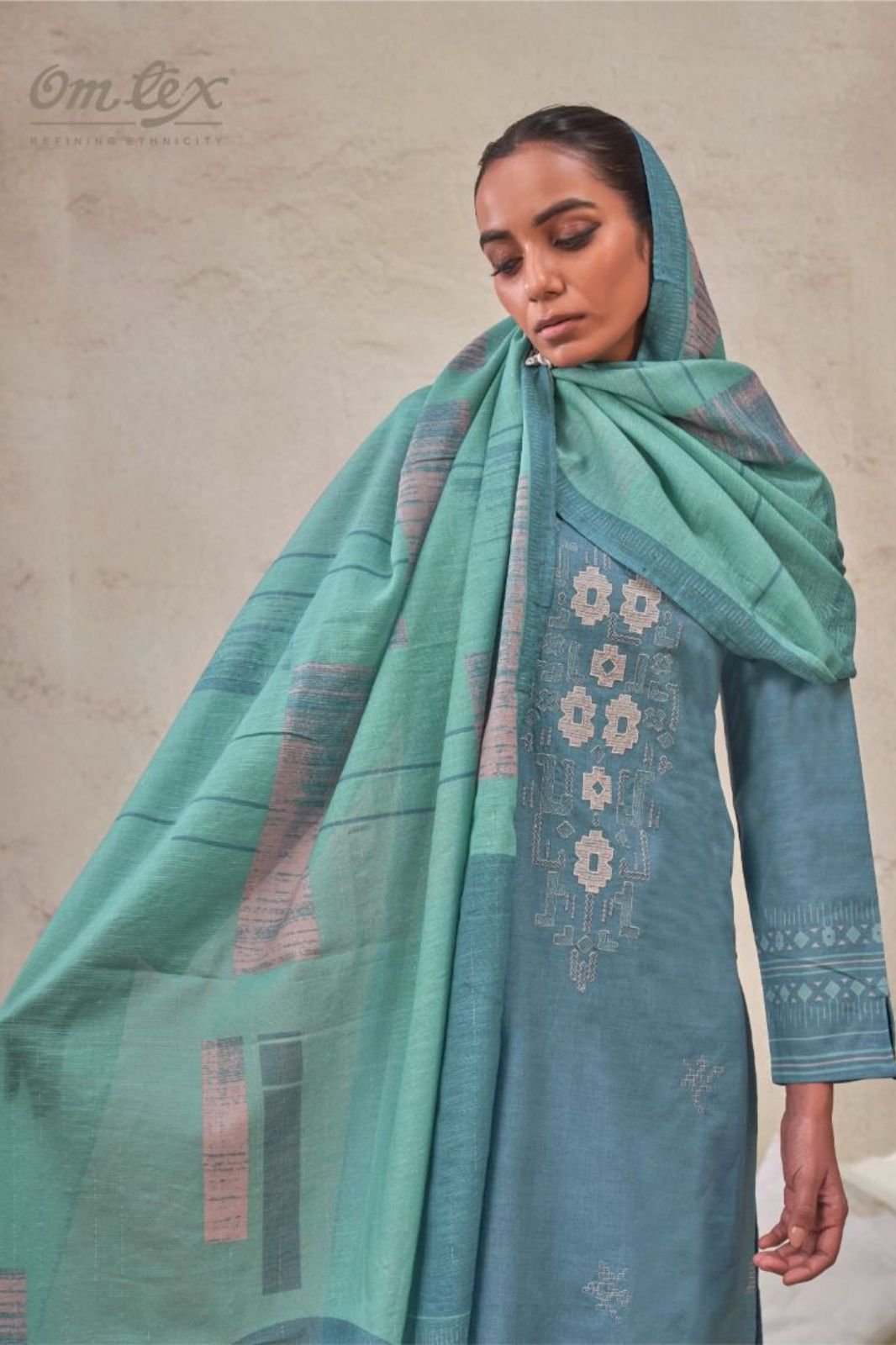 Omtex Pankhi Premium Lawn Cotton Ladies Suit 15261-B