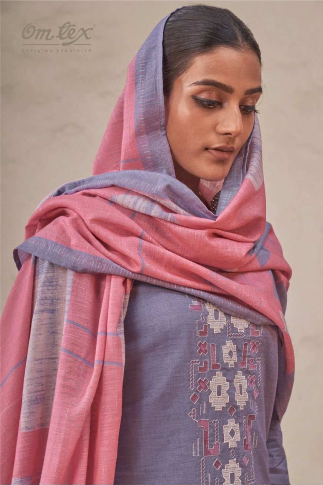 Omtex Pankhi Premium Lawn Cotton Ladies Suit 15261-D