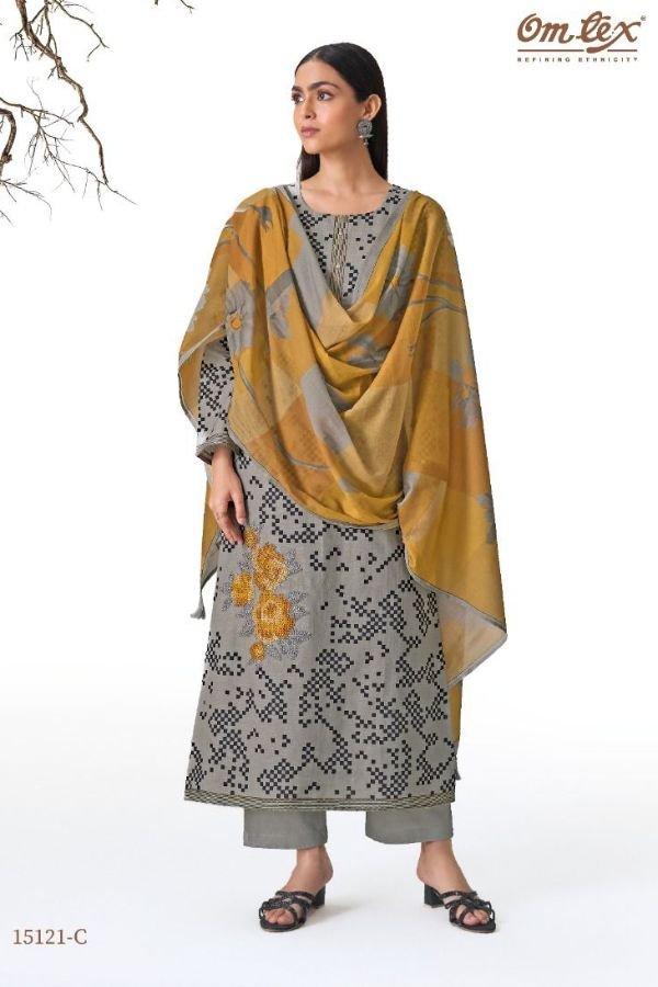 Omtex Rivana Cotton Ladies Salwar Suit 15121-C