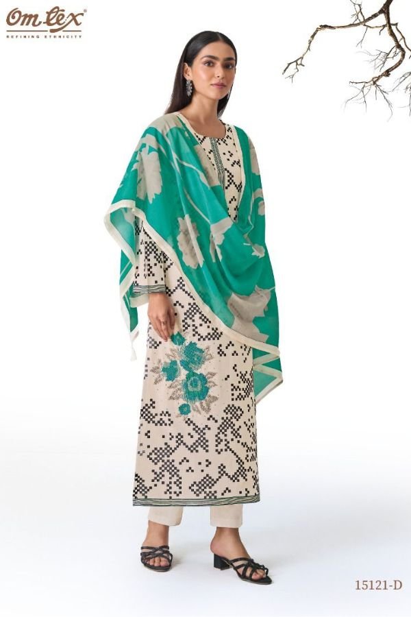 Omtex Rivana Cotton Ladies Salwar Suit 15121-D