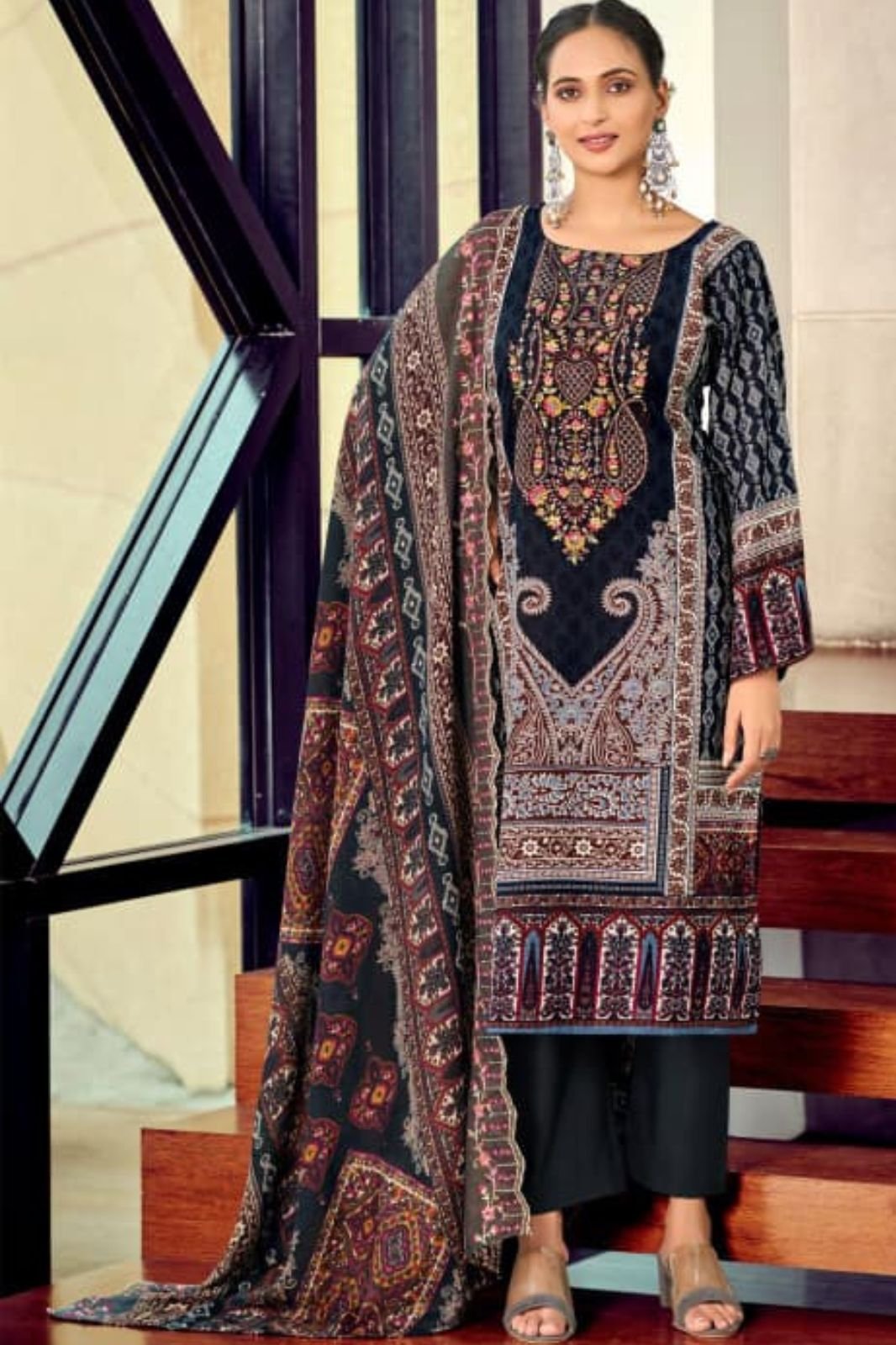 Riaz Arts Bin Saeed Cotton Camric Lawn Ladies Suit 1001-02
