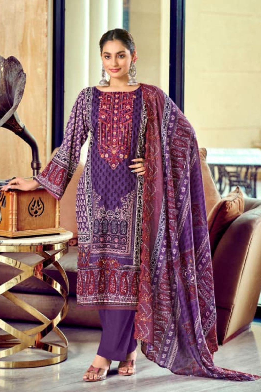 Riaz Arts Bin Saeed Cotton Camric Lawn Ladies Suit 1001-03