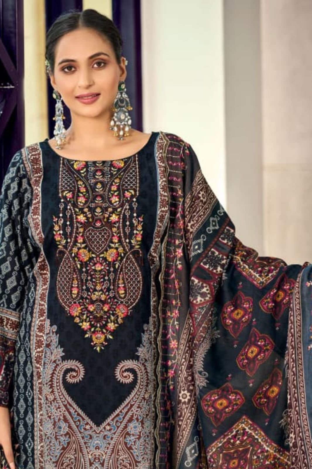 Riaz Arts Bin Saeed Cotton Camric Lawn Ladies Suit 1001-02