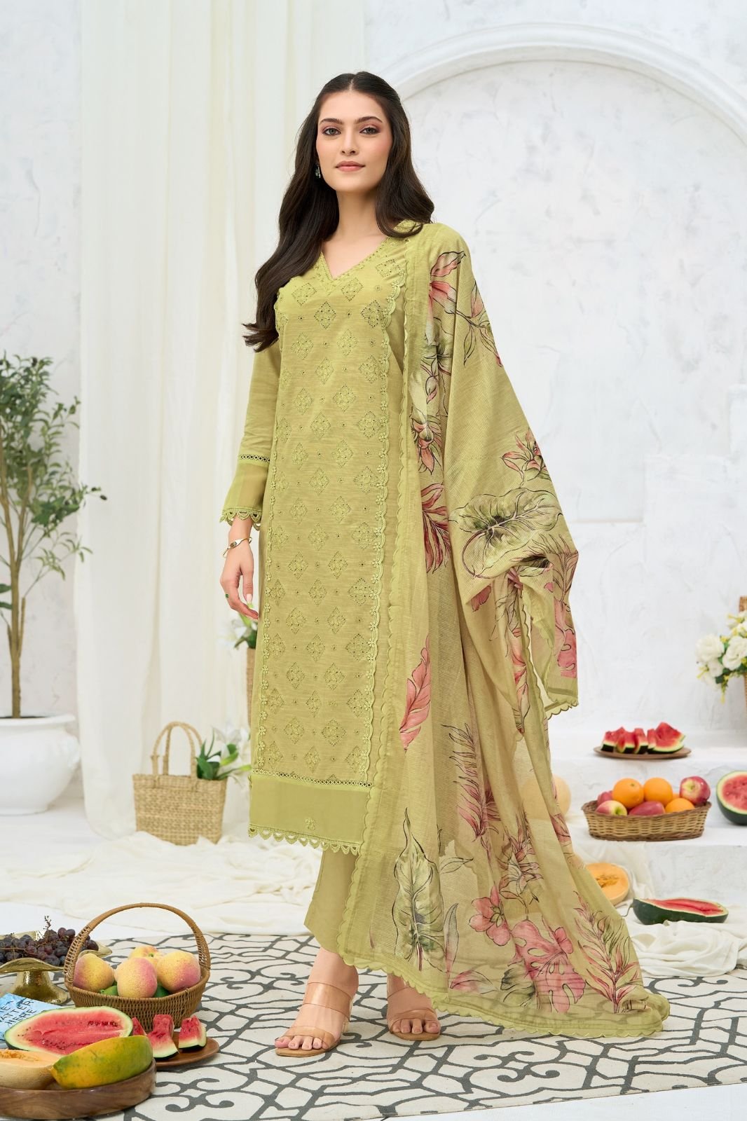 Sahiba Sarg Golden Hour Cotton Ladies Salwar Suit 735