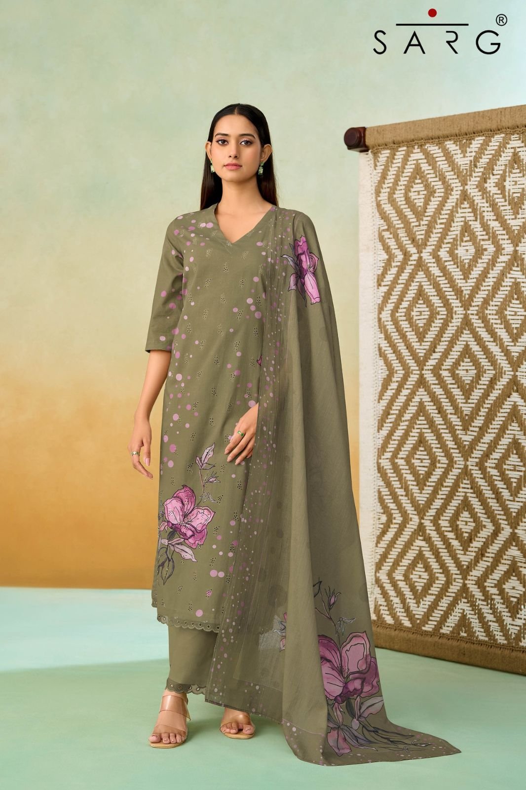 Sahiba Sarg Gupshup Pure Cotton Ladies Salwar Suit 925