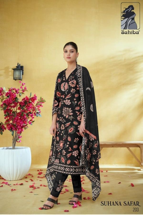 Sahiba Suhana Safar Pure Cotton Ladies Salwar Suit 203