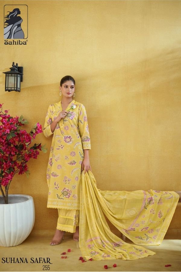 Sahiba Suhana Safar Pure Cotton Ladies Salwar Suit 255