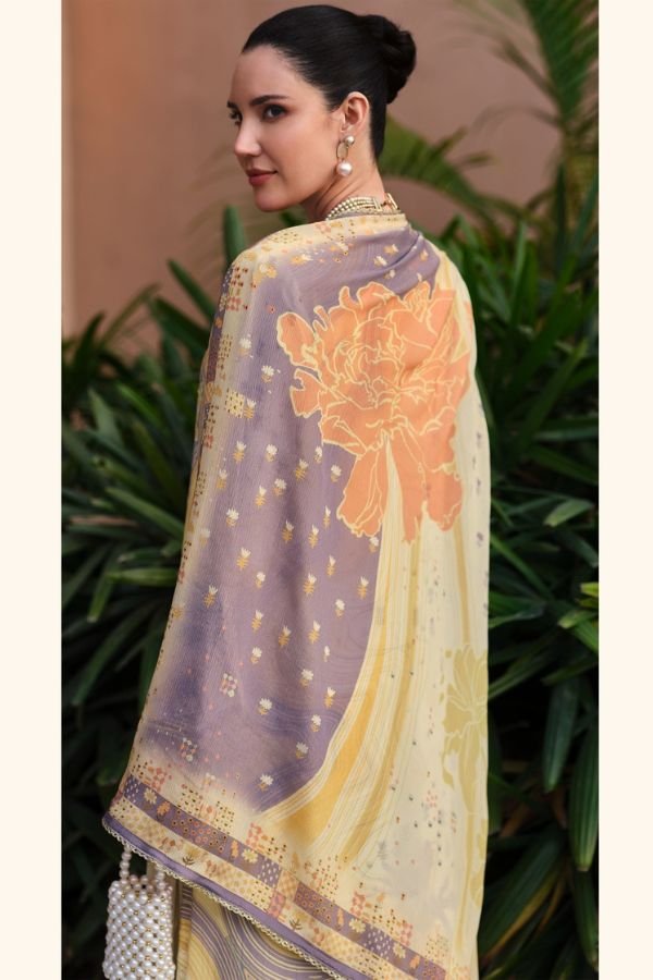 Sanaz A Shape Story Viscose Mul Cotton Ladies Suit SS-1101