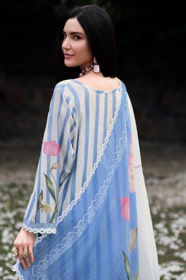 Sanaz Soft Edit Viscose Mul Ladies Salwar Suit SF-1001