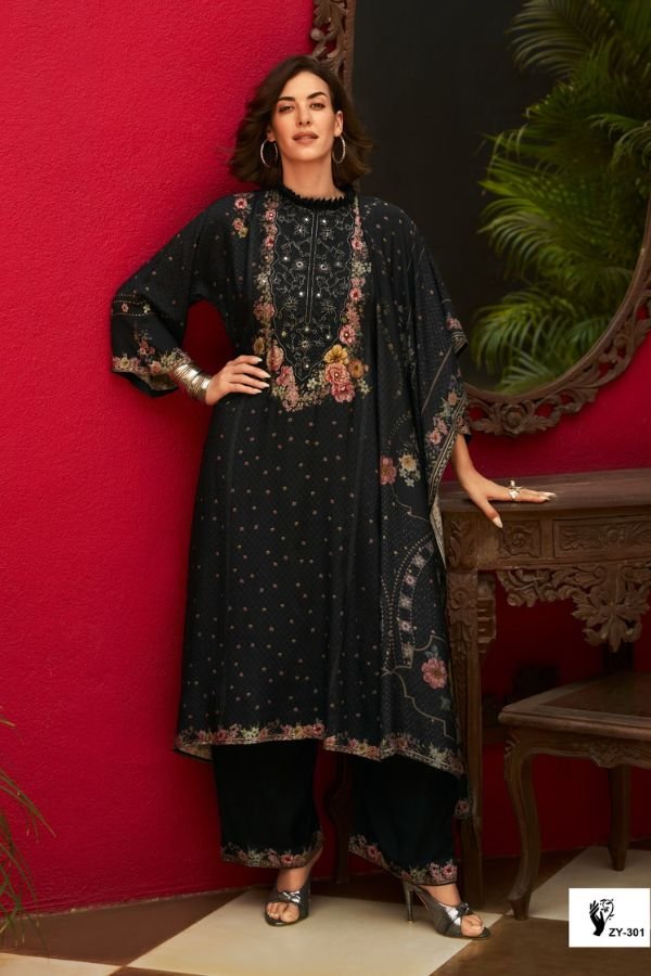 Sanaz Ziya Muslin Ladies Salwar Suit ZY-301