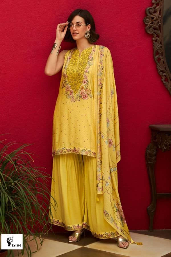 Sanaz Ziya Muslin Ladies Salwar Suit ZY-303