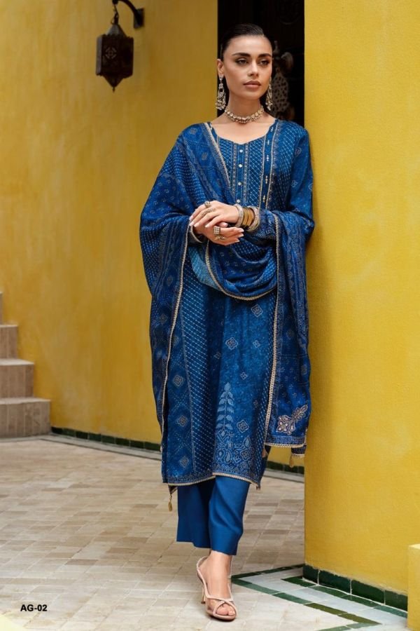 Varsha Fashion Aangan Muslin Ladies Suit AG-02