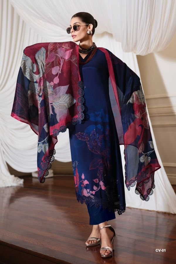 Varsha Fashion Canvas Muslin Ladies Suit CV-01