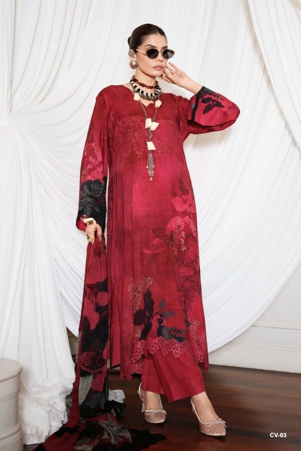 Varsha Fashion Canvas Muslin Ladies Suit CV-03