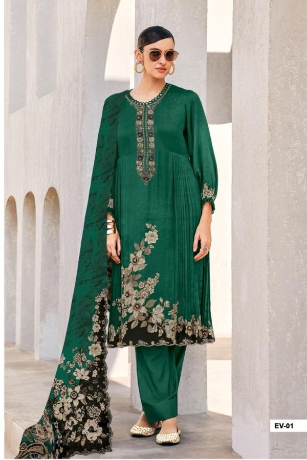 Varsha Fashion Evreen Muslin Ladies Suit EV-01