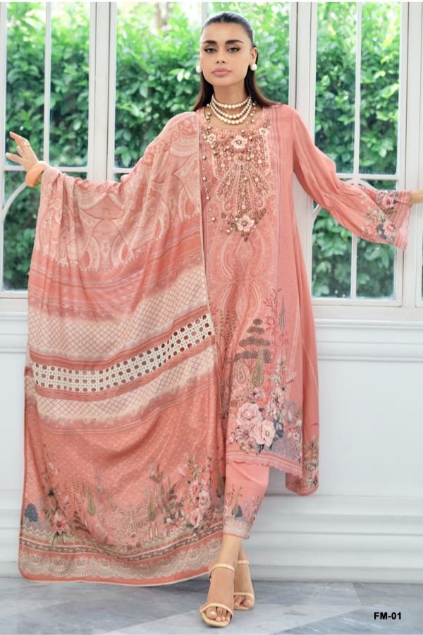 Varsha Fashion Falaknuma Muslin Ladies Salwar Suit FM-01