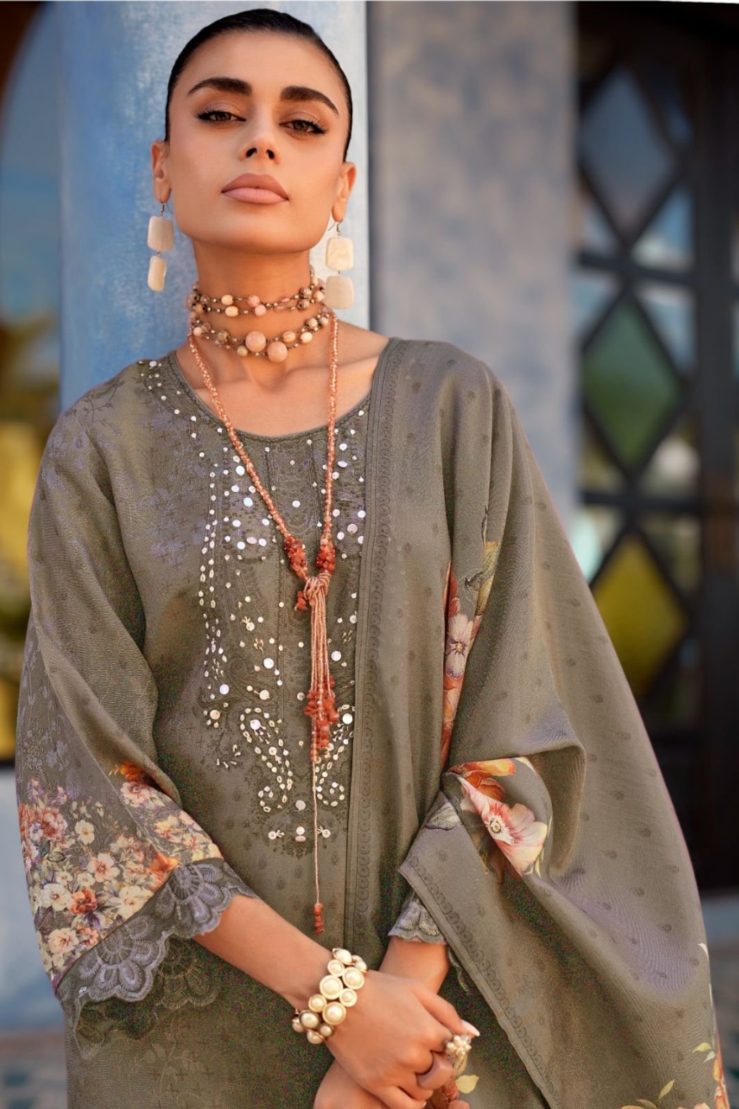 Varsha Fashion Golden Soul Shimmer Ladies Salwar Suit GS-02