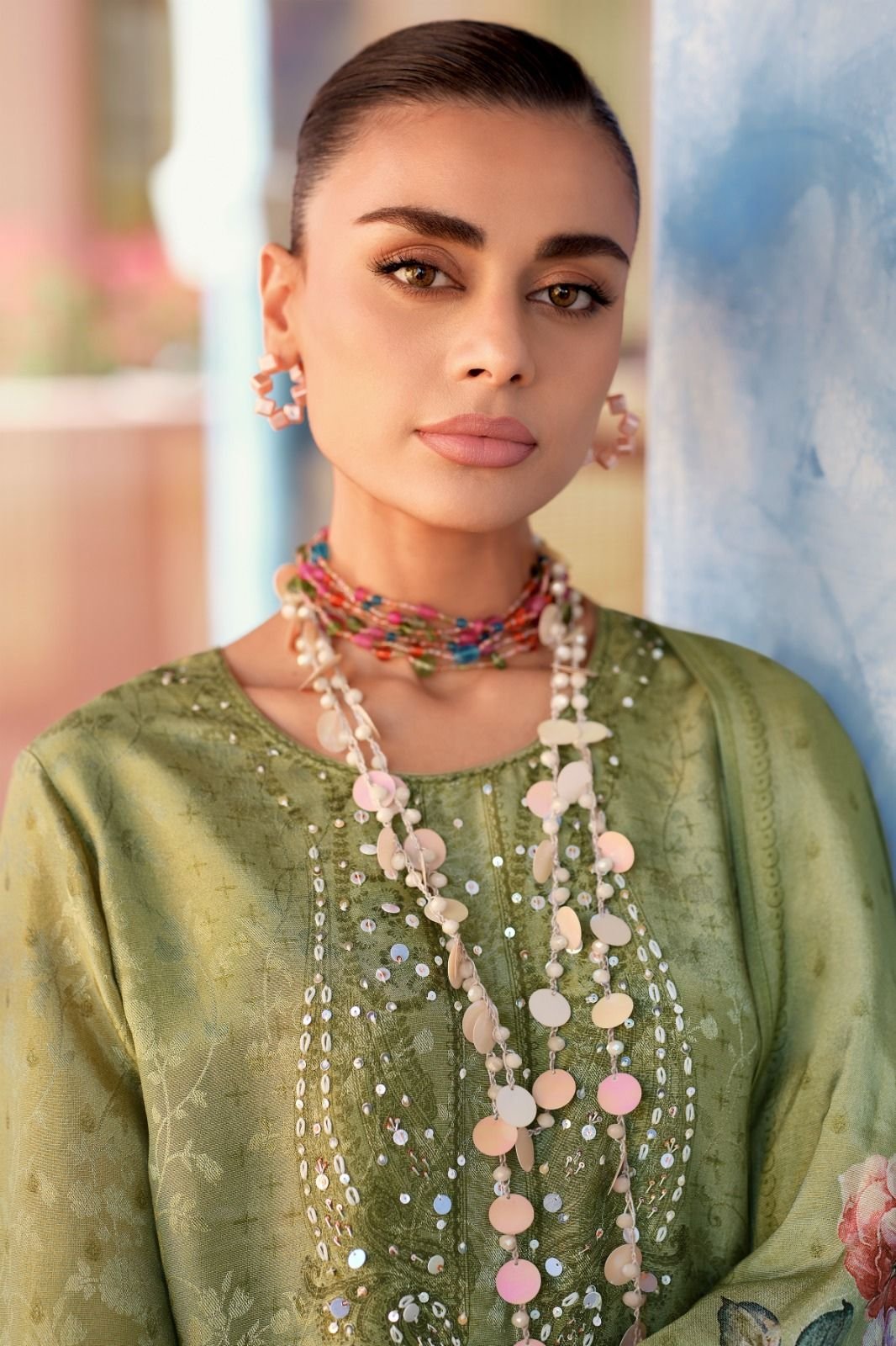 Varsha Fashion Golden Soul Shimmer Ladies Salwar Suit GS-03