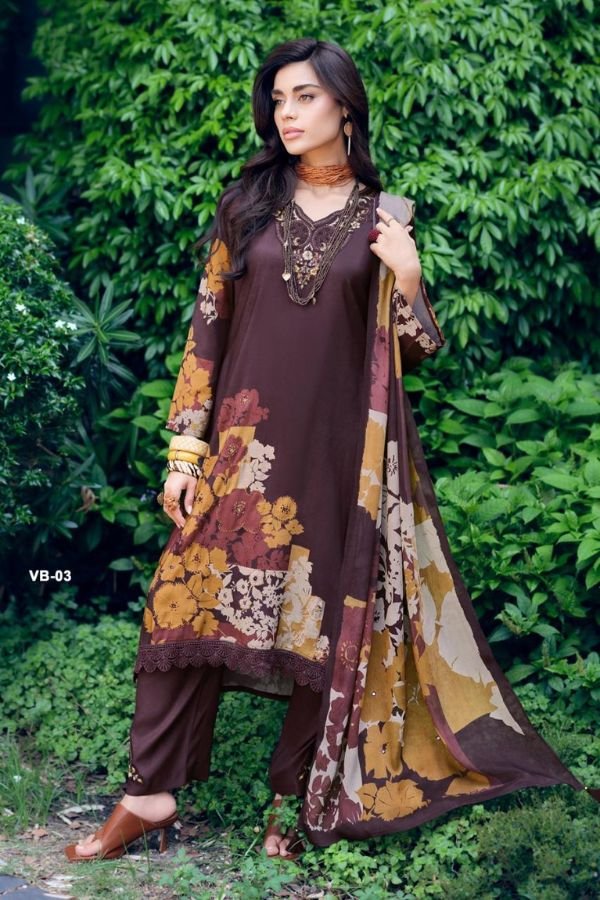 Varsha Fashion Good Vibes Muslin Ladies Salwar Suit VB-03