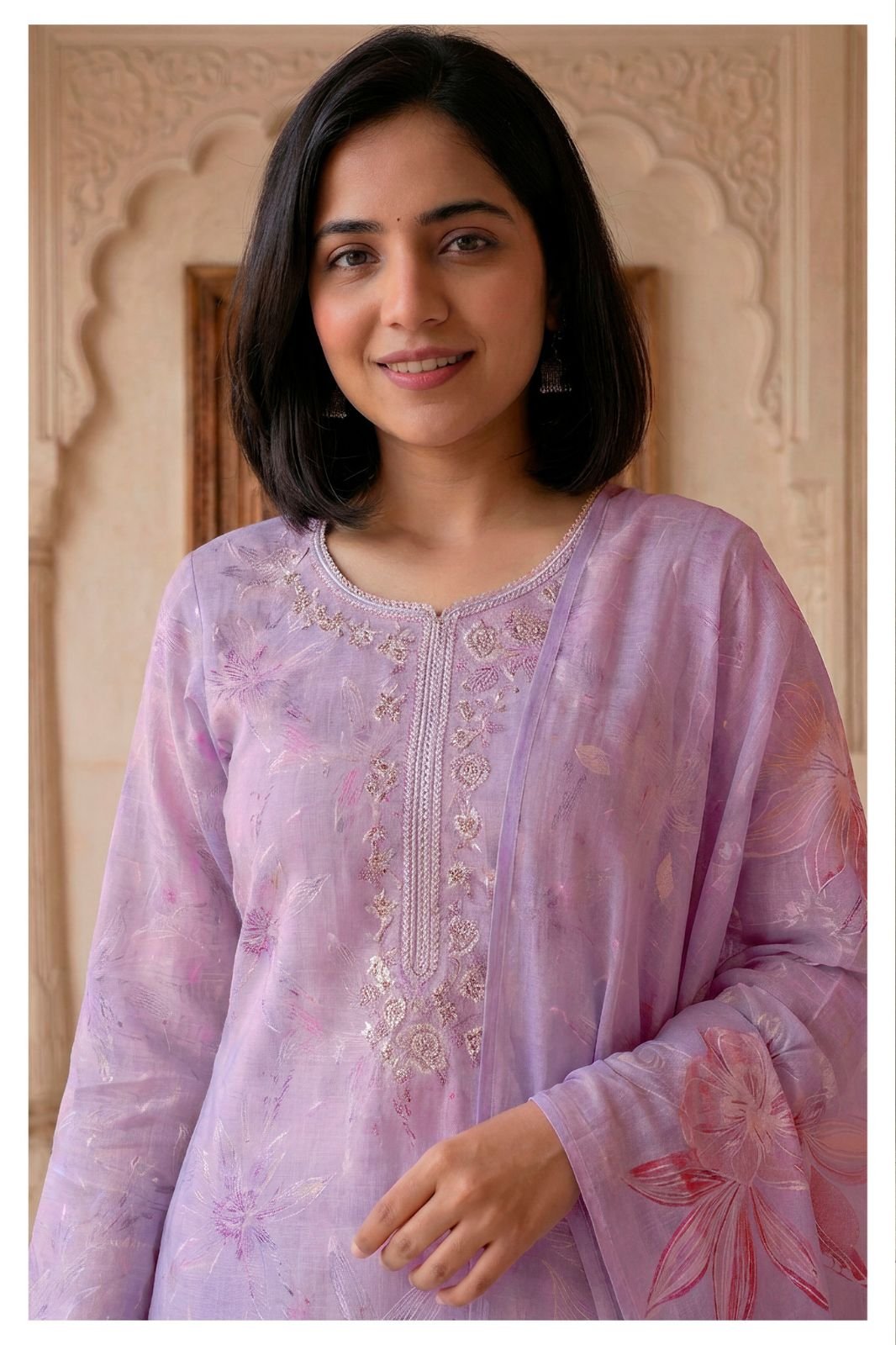 Varsha Fashion Kinzo Cotton Linen Printed Suit KZ-01