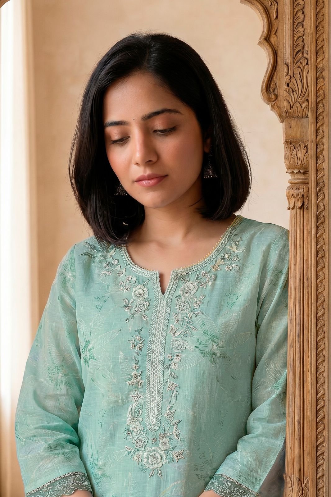 Varsha Fashion Kinzo Cotton Linen Printed Suit KZ-02