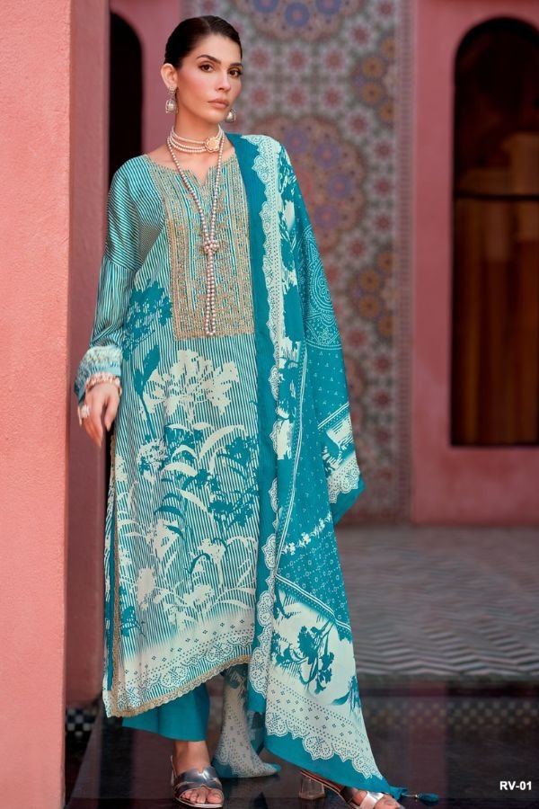 Varsha Fashion Rivera Muslin Ladies Suit RV-01