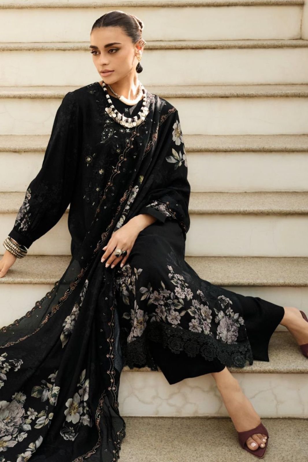 Varsha Fashion Shaah E Noor Muslin Ladies Suit SEN-01