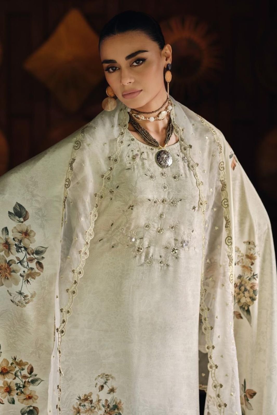 Varsha Fashion Shaah E Noor Muslin Ladies Suit SEN-02