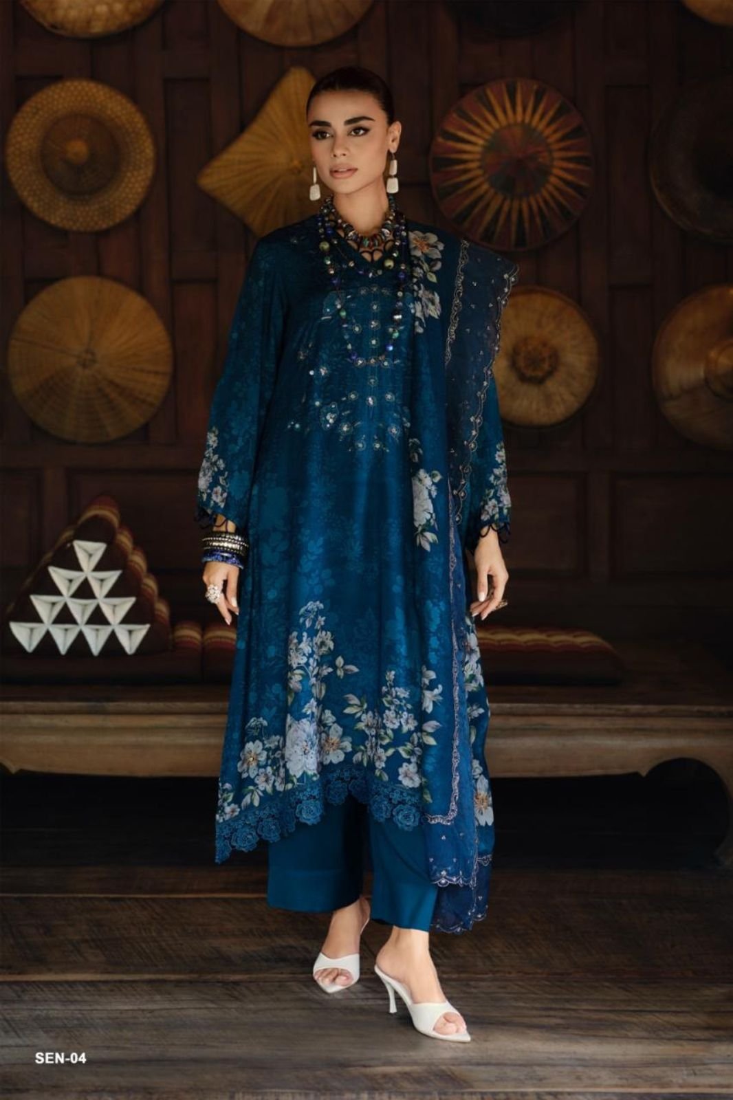 Varsha Fashion Shaah E Noor Muslin Ladies Suit SEN-04