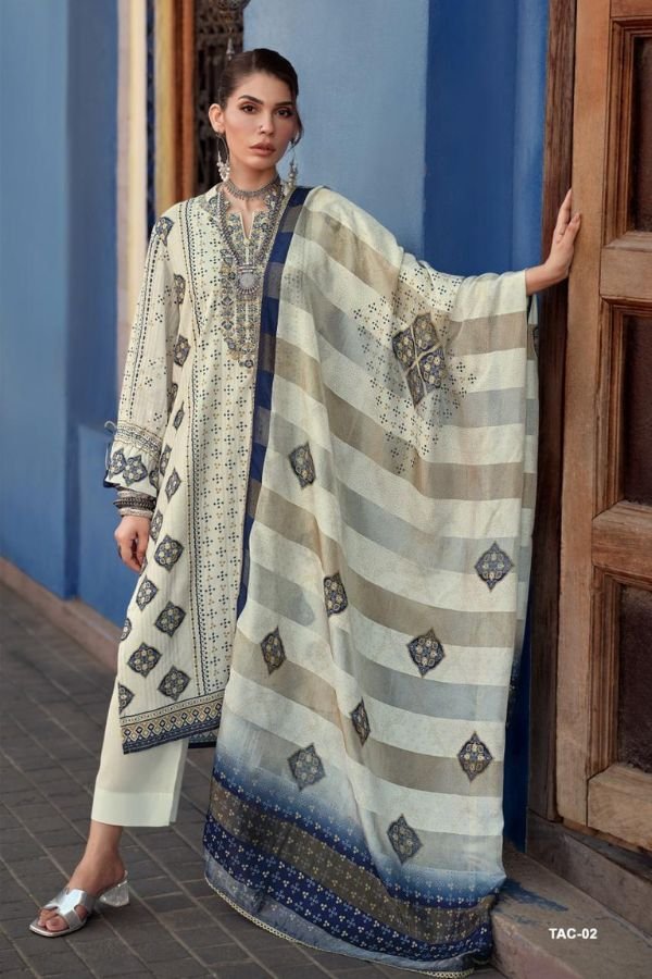 Varsha Fashion The Ajrakh Chapter Muslin Ladies Suit TAC-02